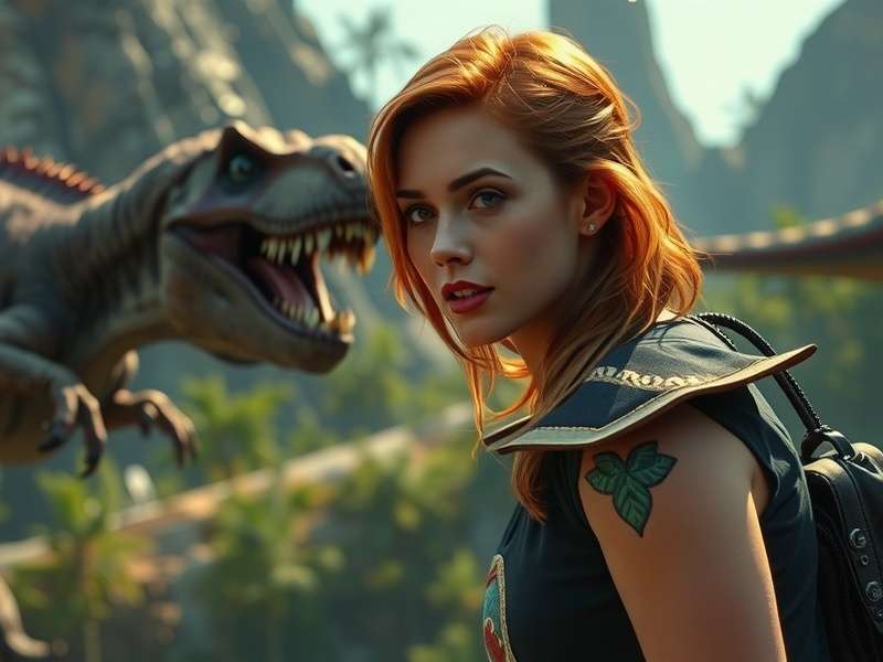 Lineup of new dinosaur designs for Jurassic World Rebirth, including feathered raptors and the new hybrid Chimera.