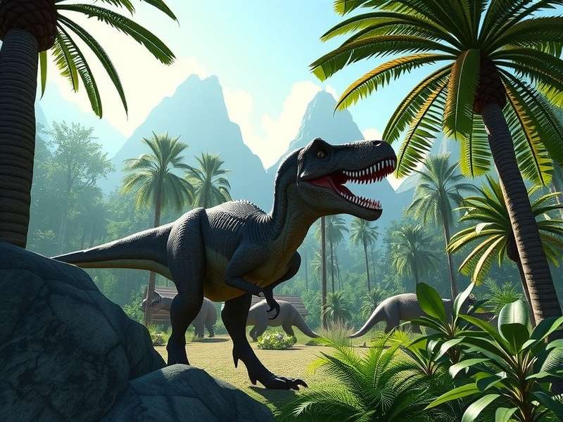 Collage showing Jurassic World movies on different streaming service logos like Netflix, Prime Video, and Peacock