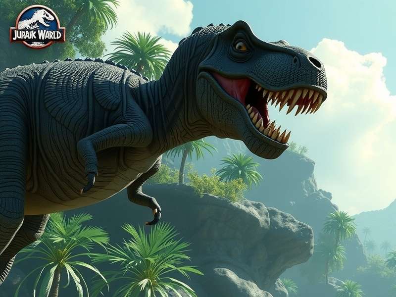 Latest Jurassic Park Movie Poster featuring dinosaurs