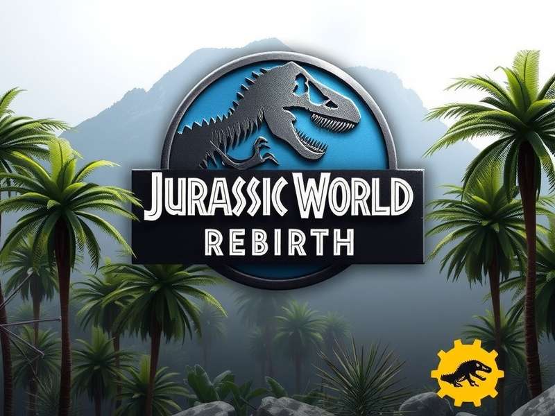 Jurassic World Rebirth main cast posing together on set