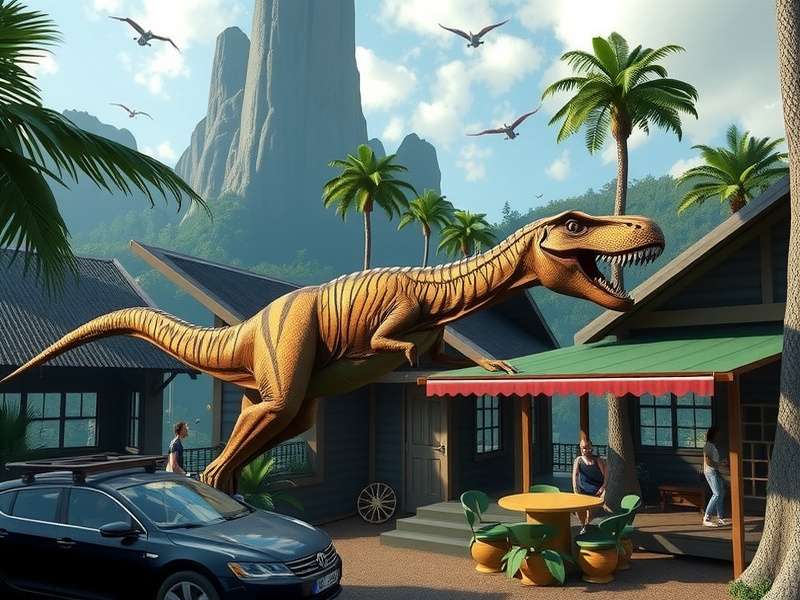 Infographic showing the hybrid evolution tree for Indominus Rex in Jurassic World Alive