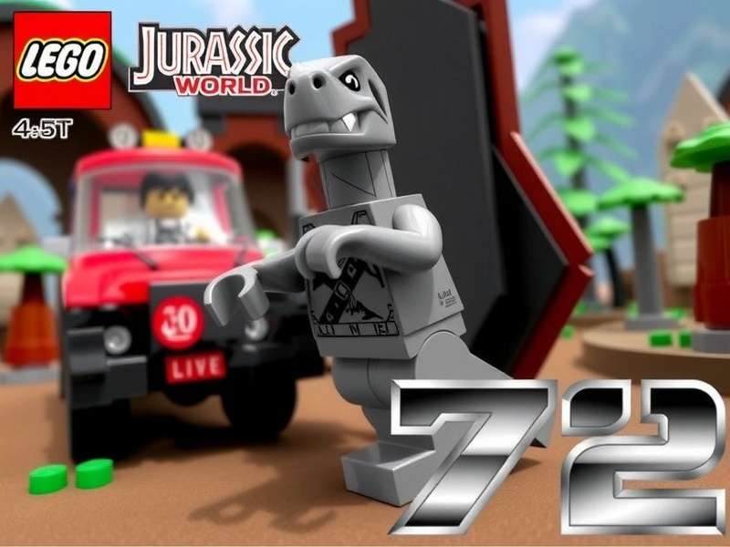 Complete collection of Jurassic World LEGO sets displayed together