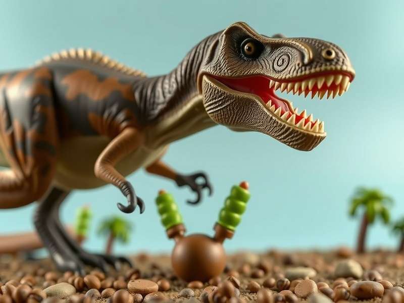 A diverse collection of Jurassic World toys including dinosaurs and vehicles