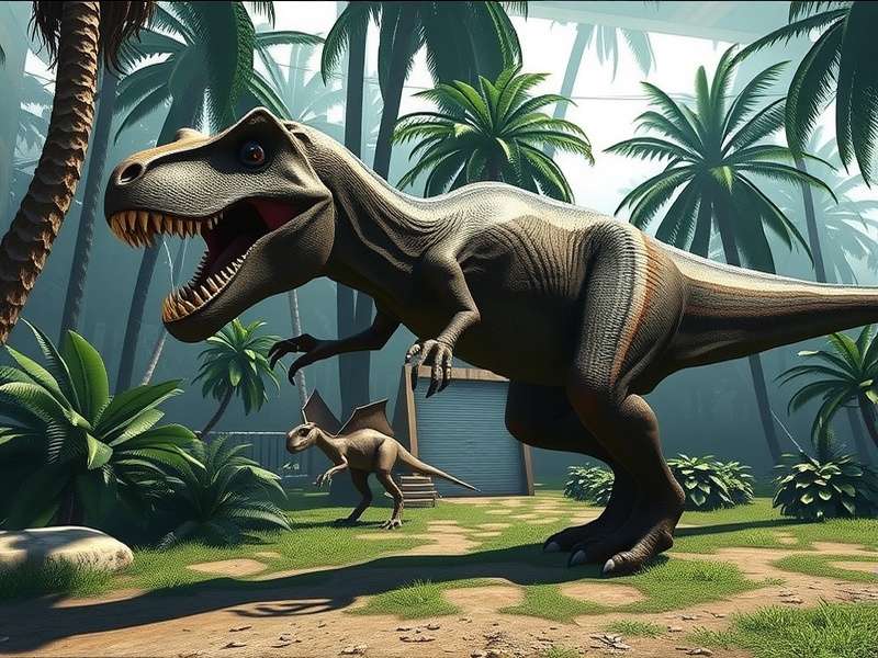 Jurassic World Indoraptor in aggressive stance