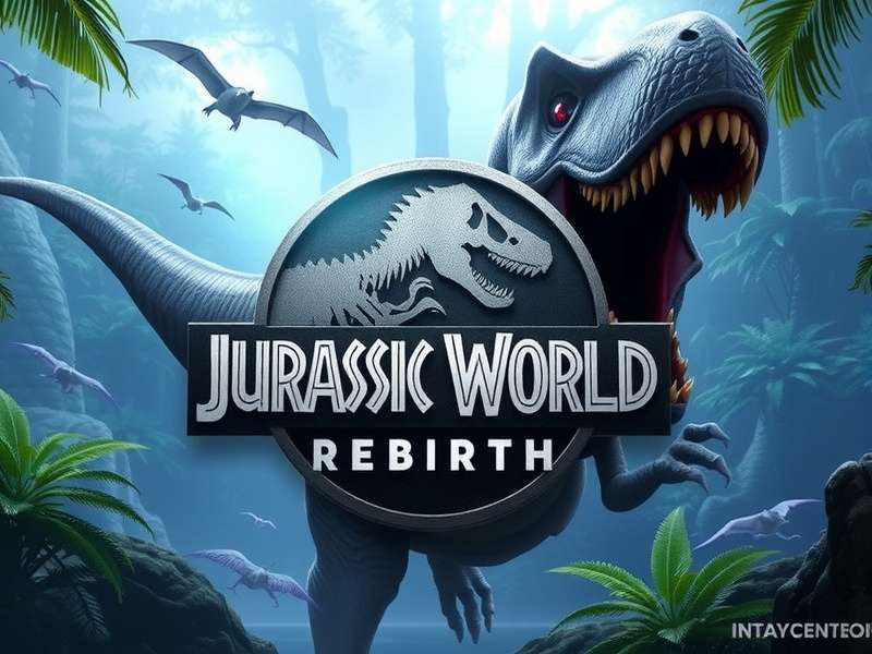 Jurassic World Rebirth gameplay screenshot showing a T-Rex in a jungle environment