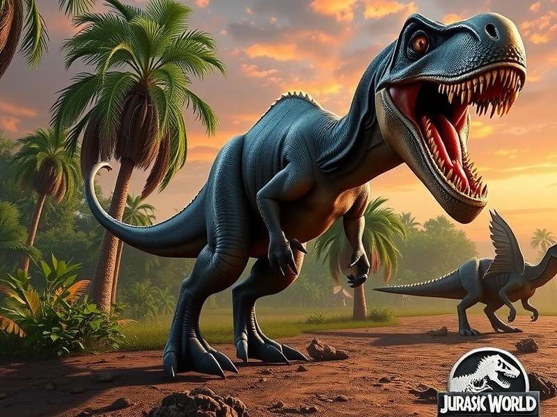 The Indoraptor from Jurassic World: Fallen Kingdom stalking in a dark corridor