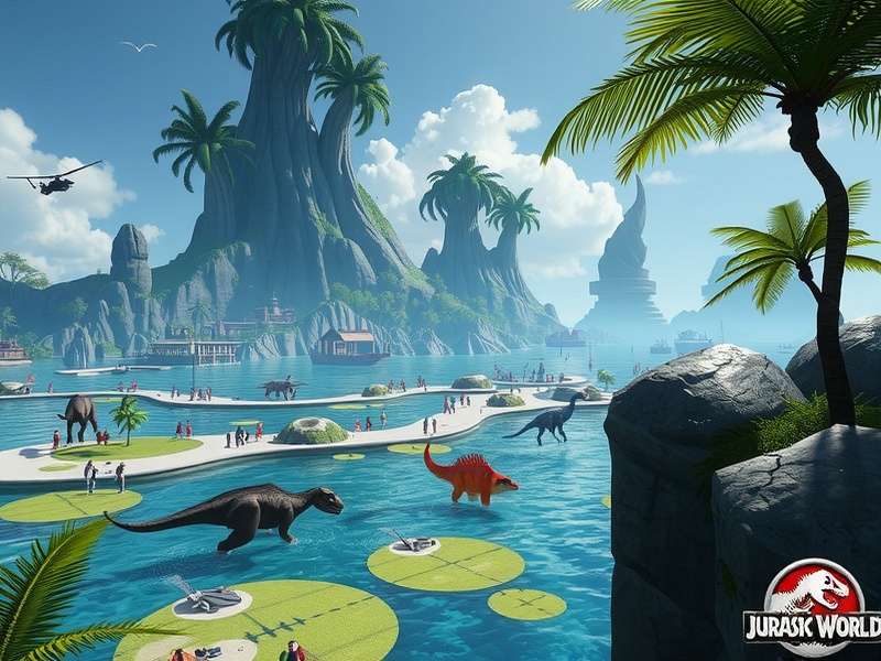 A Carnotaurus camouflaged in dense foliage, moments before an ambush in Jurassic World Dominion