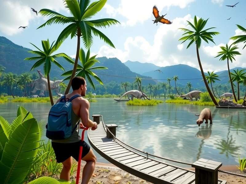 Jurassic World The Game PC Screenshot showing detailed park management interface