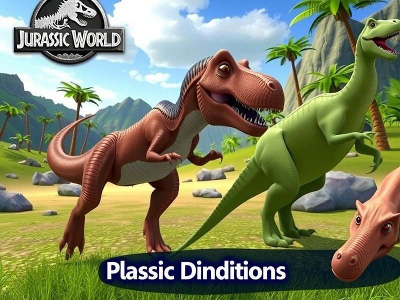 Tyrannosaurus Rex roaring in jungle setting