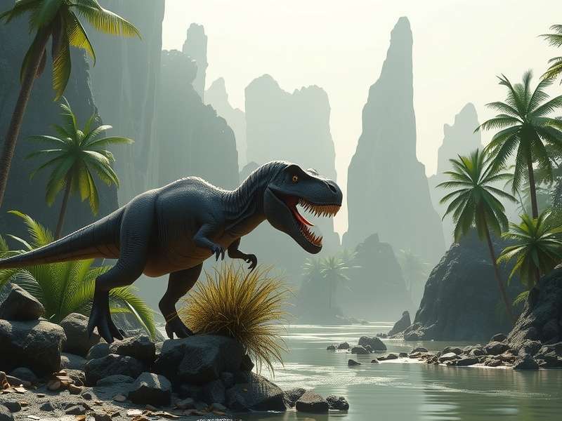 Official poster for Jurassic World Rebirth featuring the main cast