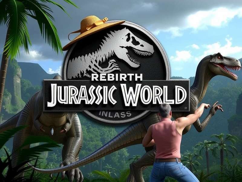 A herd of Triceratops moving through a forest in Jurassic World Rebirth