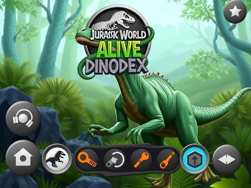 Jurassic World Alive game screenshot showing dinosaur collection