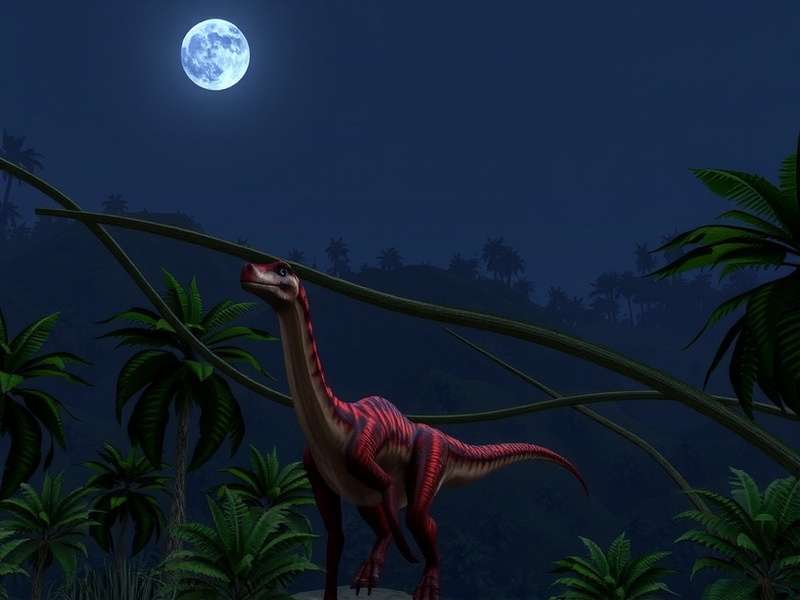 Jurassic World Cda – Isla Nublar park overview with dinosaurs and tropical landscape