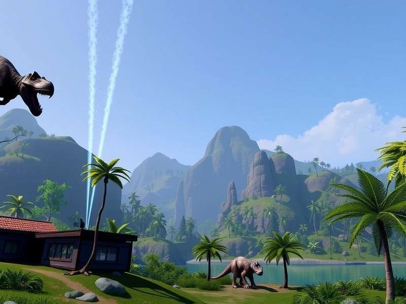 Jurassic World Evolution data chart showing dinosaur profits and stats