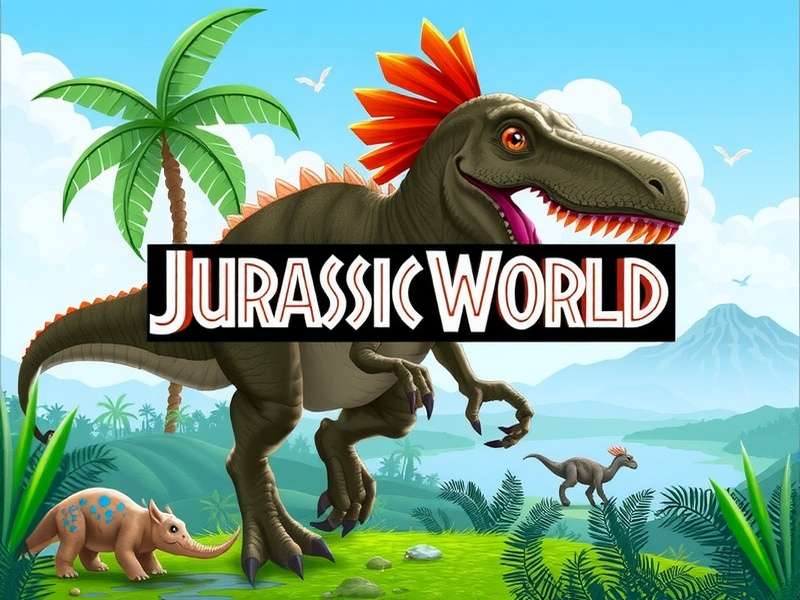Bitzee Jurassic World device showing a digital T-Rex on screen with interactive features