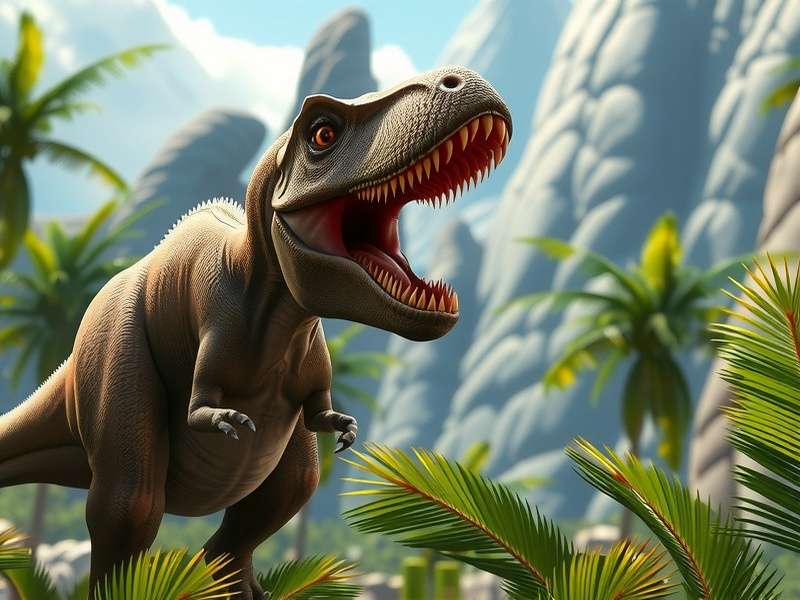 Jurassic World The Game park overview with dinosaurs roaming freely in lush enclosures