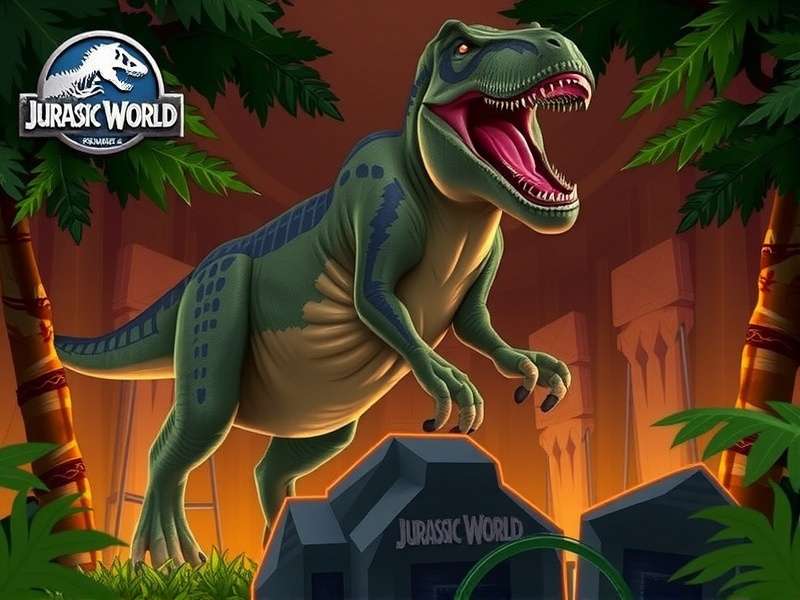 Jurassic World Camp Cretaceous — Isla Nublar survival scene with dinosaurs and campers